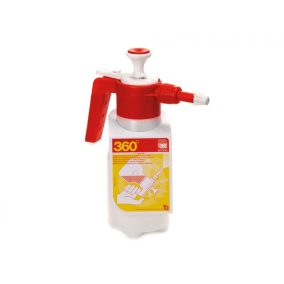   360 fokban fordítható vegyszerkihordó, kis méretben 1 literes
