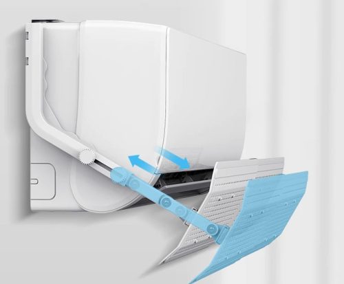 Egyedülálló szűrőbetéttel ellátott, könnyen felakasztható légterelő