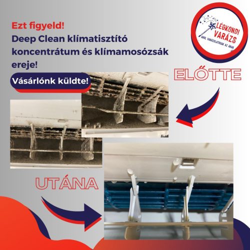 Deep Clean klímatisztító koncentrátum 1 literes kiszerlés= 40 liter tisztítószer