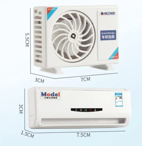 Klíma formájú  autóillatosító beltéri és kültéri citrom, levendula  illatú ajádék utántöltő  illóolajjal 