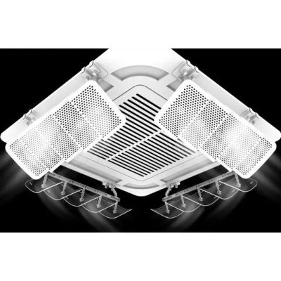   2024-es Új LÉGTERELŐ KAZETTÁS KLÍMÁKHOZ, VAGY KAZETTÁS , MENNYEZETI FAN-COILOKHOZ (4 DB) 