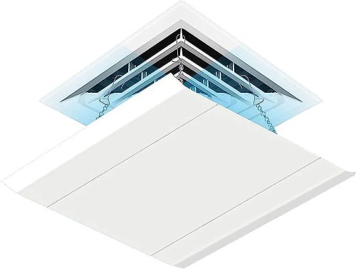 Légterelő légcsatornás beömlő nyilásokra, anemostat nyilások ele, intézményekbe, boltokba, áruházakba  60cm