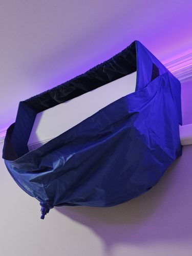 Oldalt tépőzáras klíma mosózsák 2,5 és 3.5 klímák tisztításához 102 cm